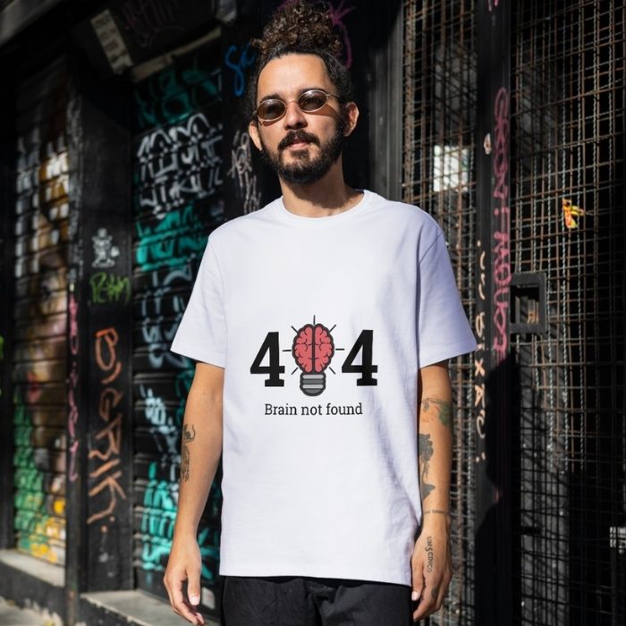 Tricou Personalizat „404 Brain Not Found" - Atelier Magic