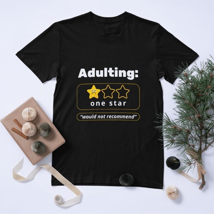 Tricou Personalizat „Adulting" - Atelier Magic