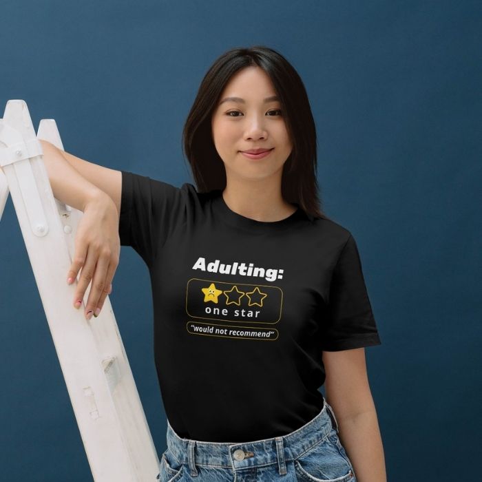 Tricou Personalizat „Adulting" - Atelier Magic