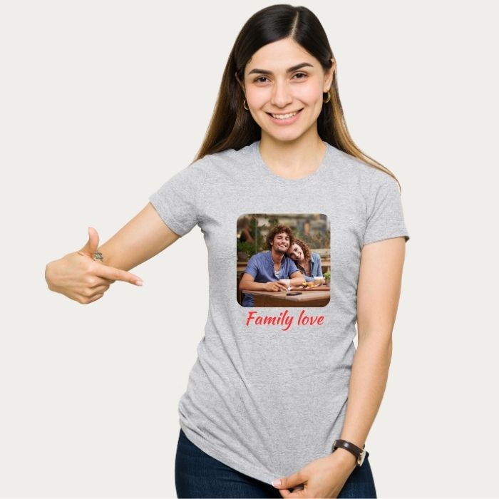 Tricou Personalizabil cu Poză și Mesaj