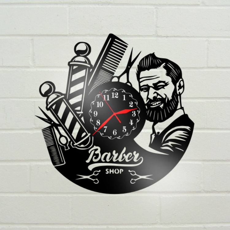 Ceas cadou Barber Shop - model 3 - Cadouri Personalizate