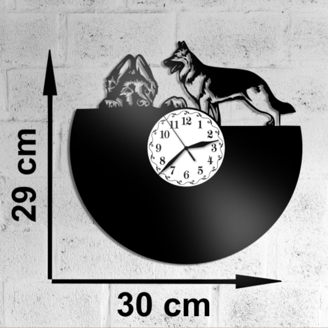Ceas cadou cu caine - Ciobanesc german - Cadouri Personalizate
