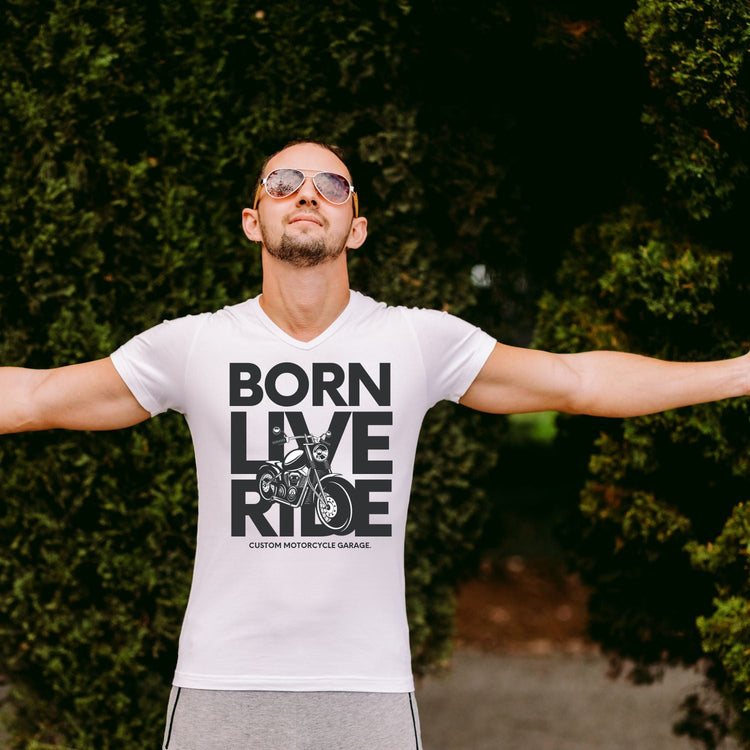 Tricou "born live ride" - Cadouri Personalizate