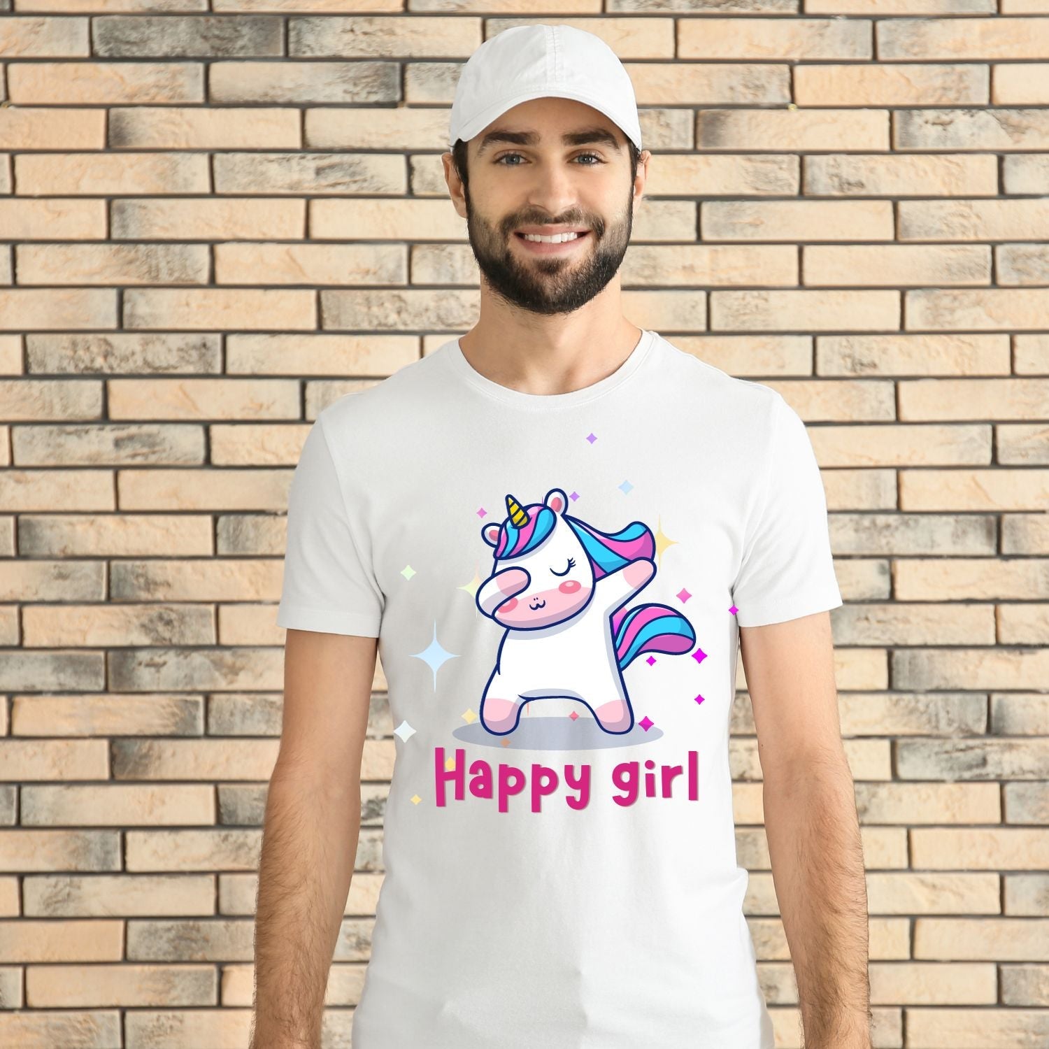 Tricou "happy girl" - Cadouri Personalizate