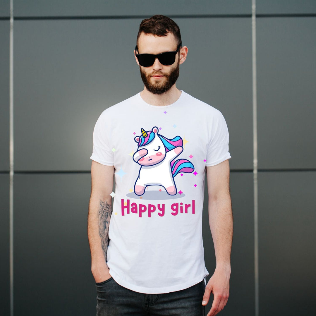 Tricou "happy girl" - Cadouri Personalizate