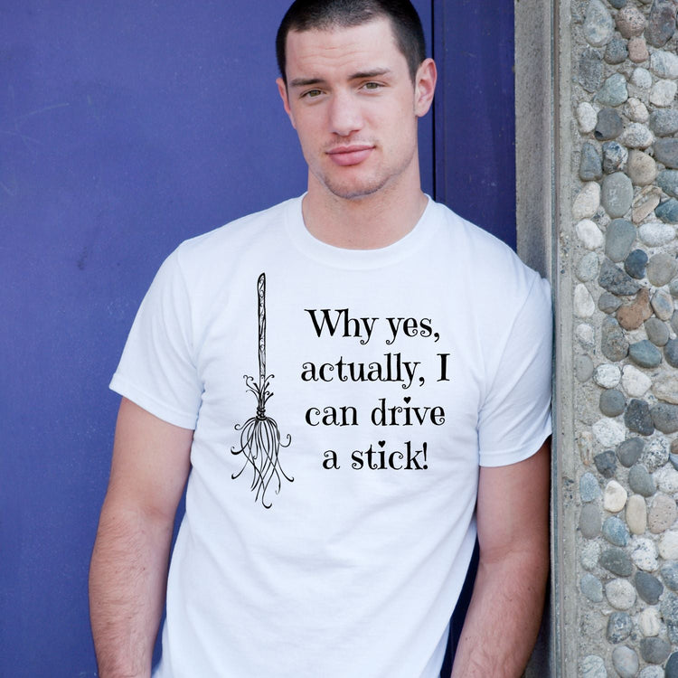 Tricou "i can drive a stick" - Cadouri Personalizate