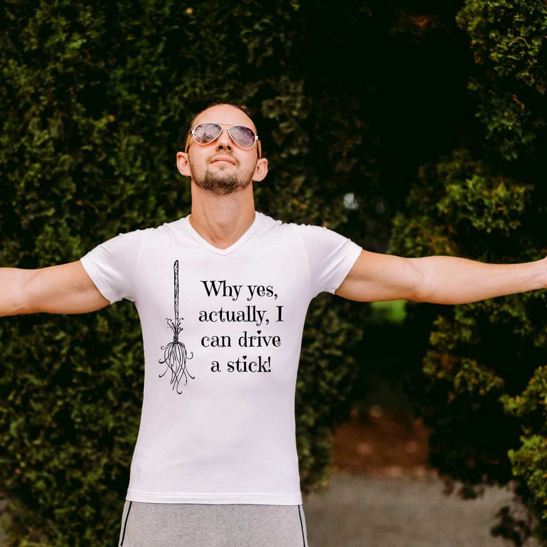 Tricou "i can drive a stick" - Cadouri Personalizate