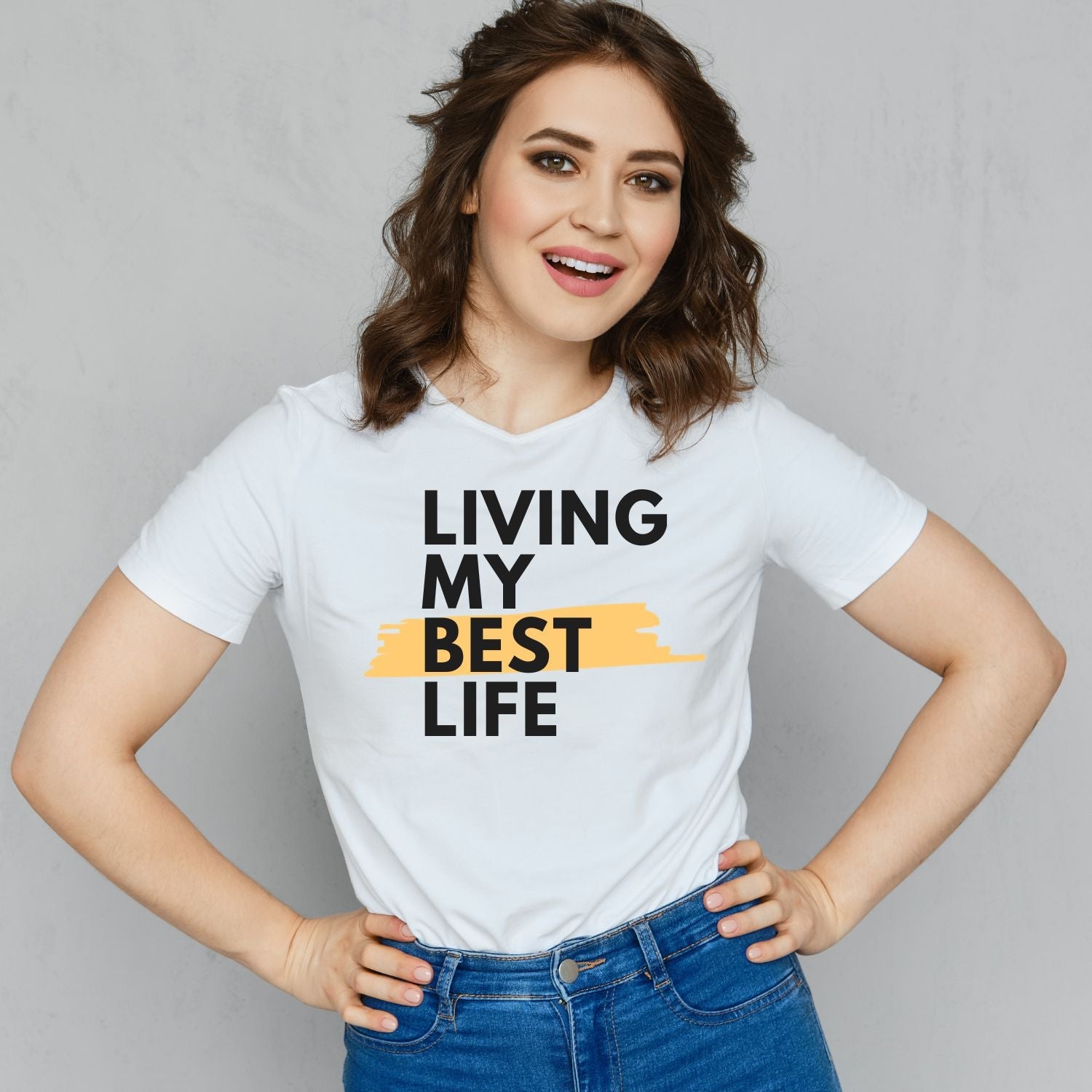 Tricou "living my best life" - Cadouri Personalizate