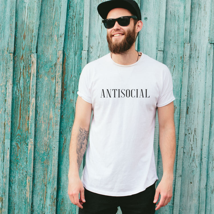 Tricou personalizat Antisocial - Cadouri Personalizate