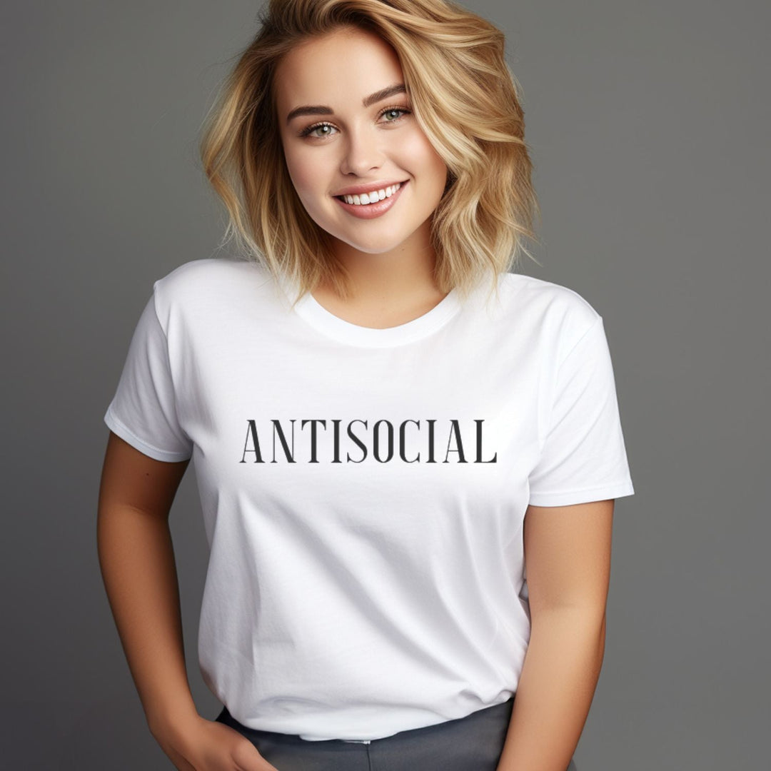 Tricou personalizat Antisocial - Cadouri Personalizate