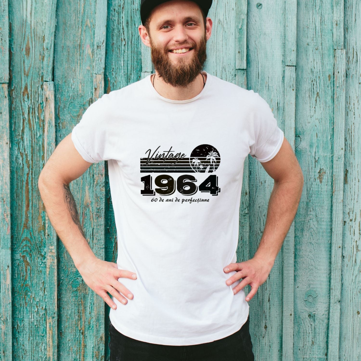 Tricou personalizat Născut în 1964 - Cadouri Personalizate