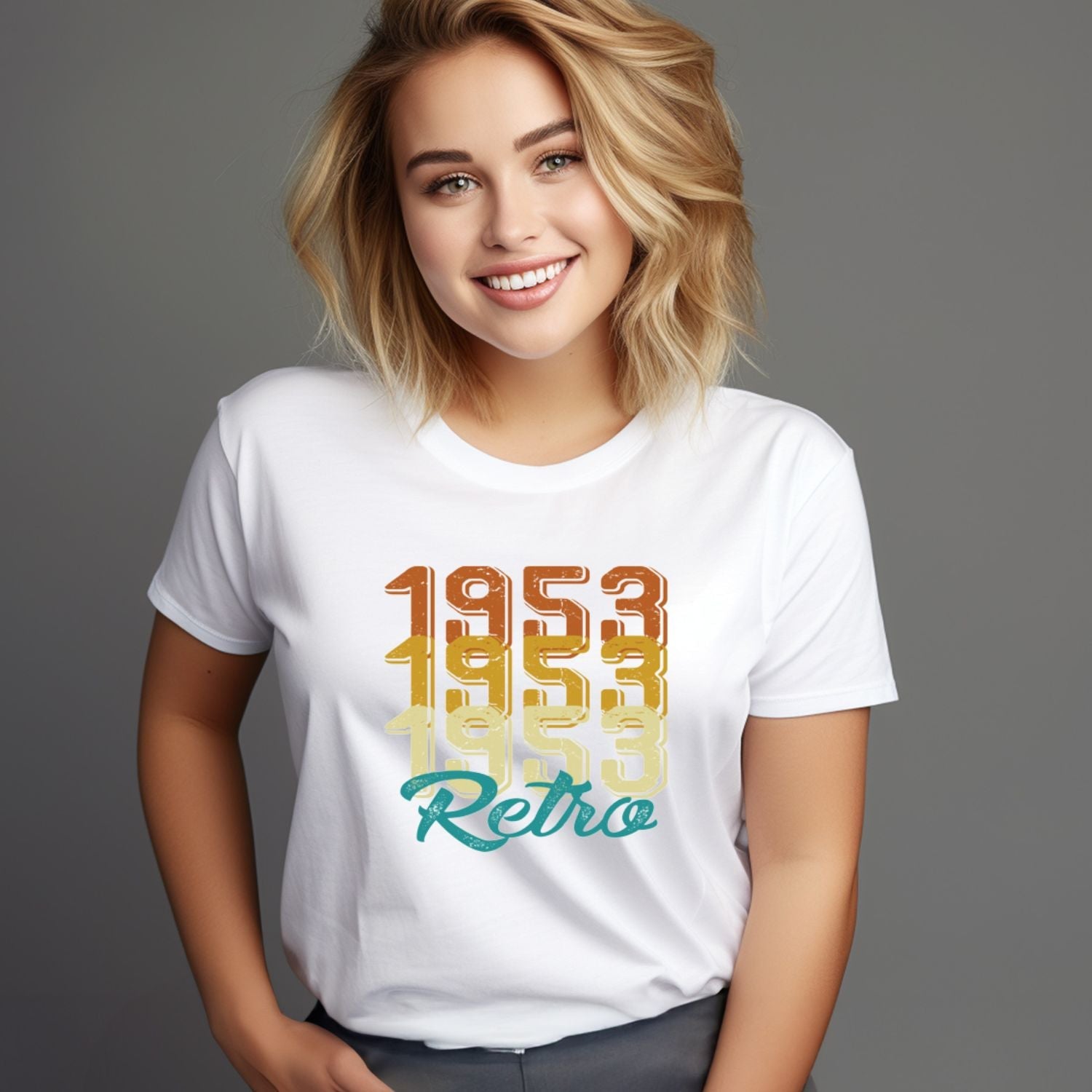 Tricou personalizat Retro 1953 - Cadouri Personalizate