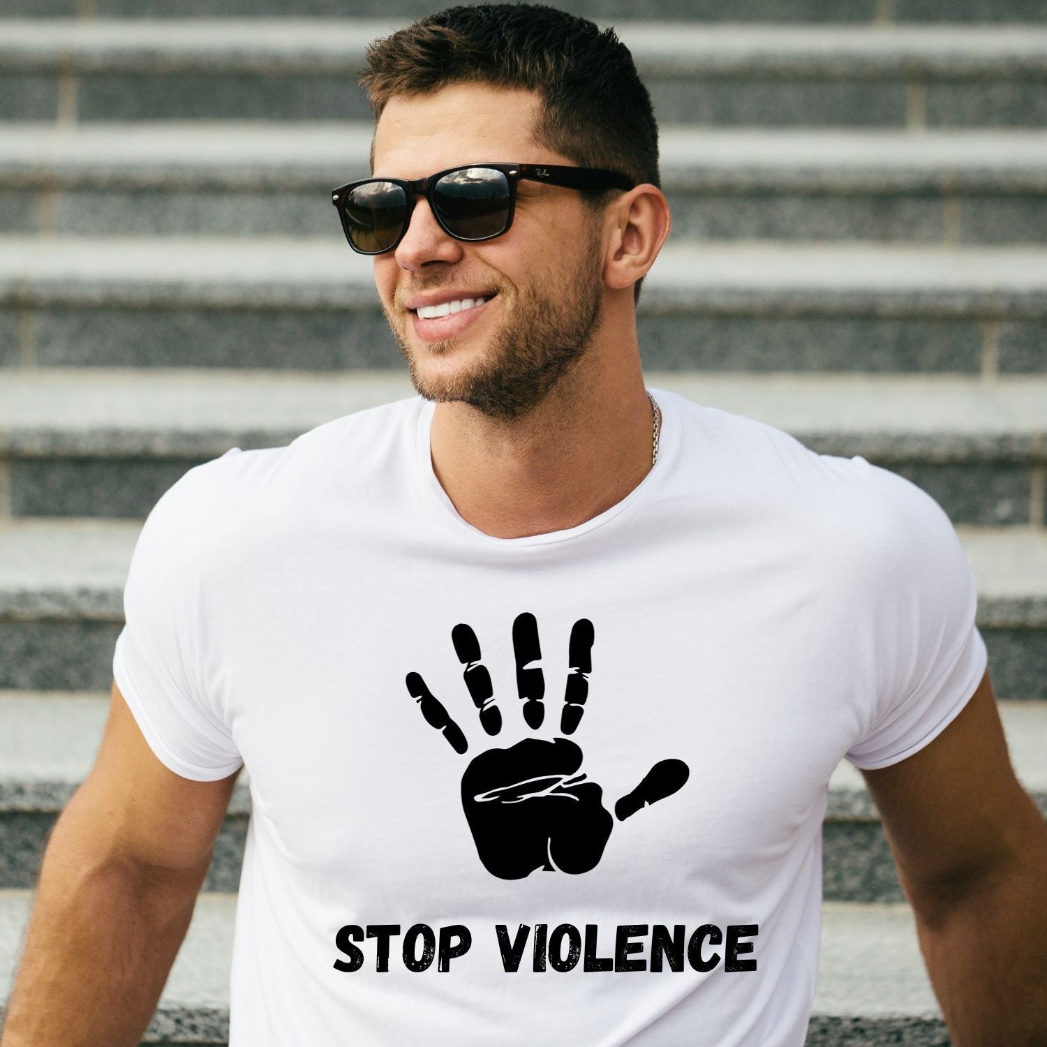 Tricou "stop violence" - Cadouri Personalizate