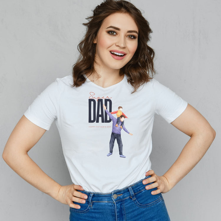 Tricou "super dad" - Cadouri Personalizate